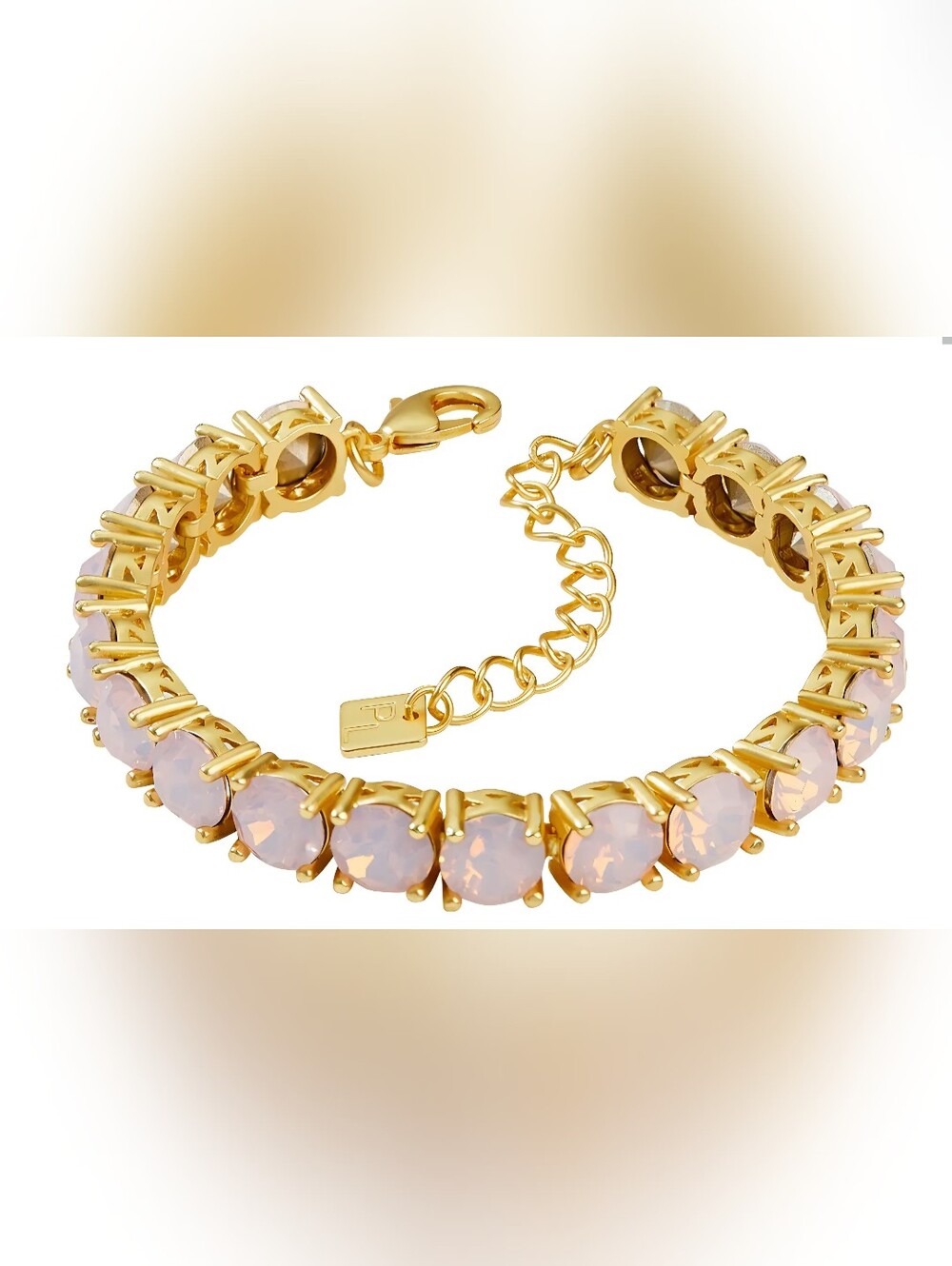 Park Lane Women's Pink Opal Impression Bracelet